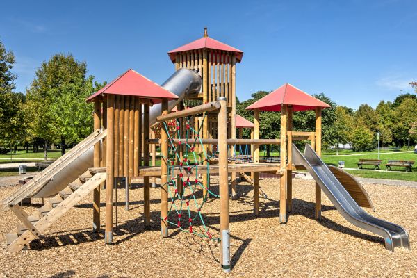 Playground Mulch Installation in Yorba Linda