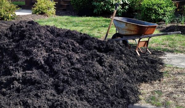 Black Mulch Delivery in Yorba Linda
