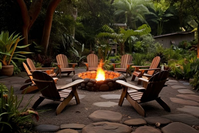 Stone Patio and Fire Pit
